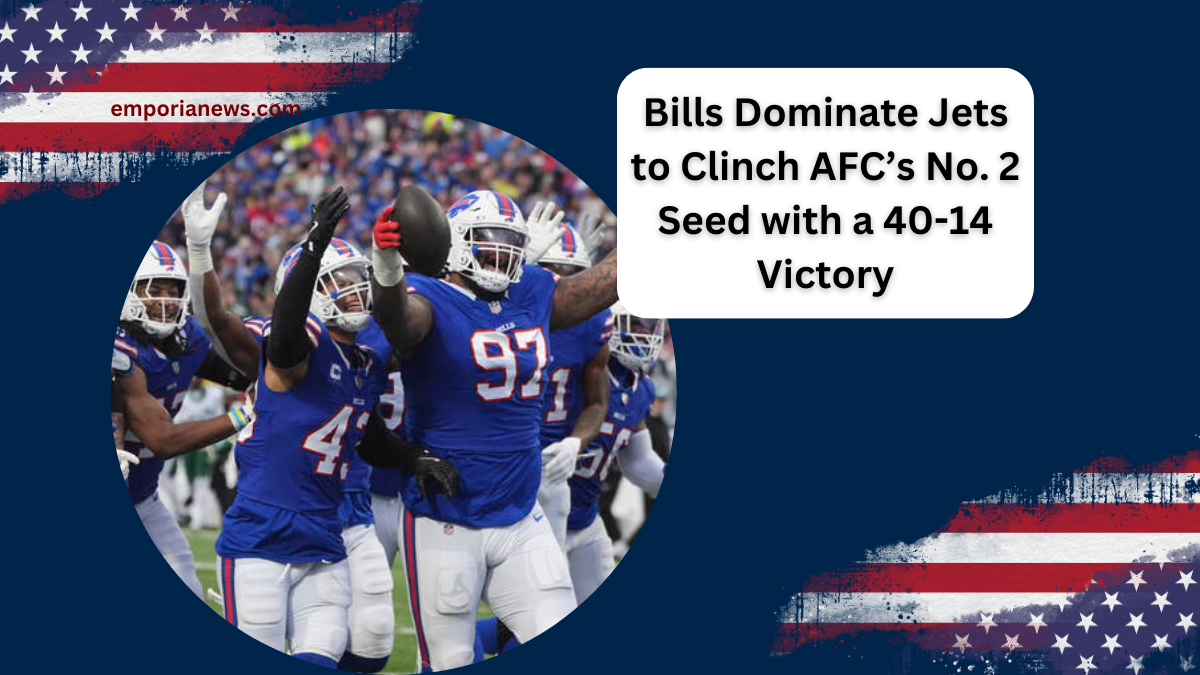 Bills Dominate Jets to Clinch AFC’s No. 2 Seed with a 40-14 Victory