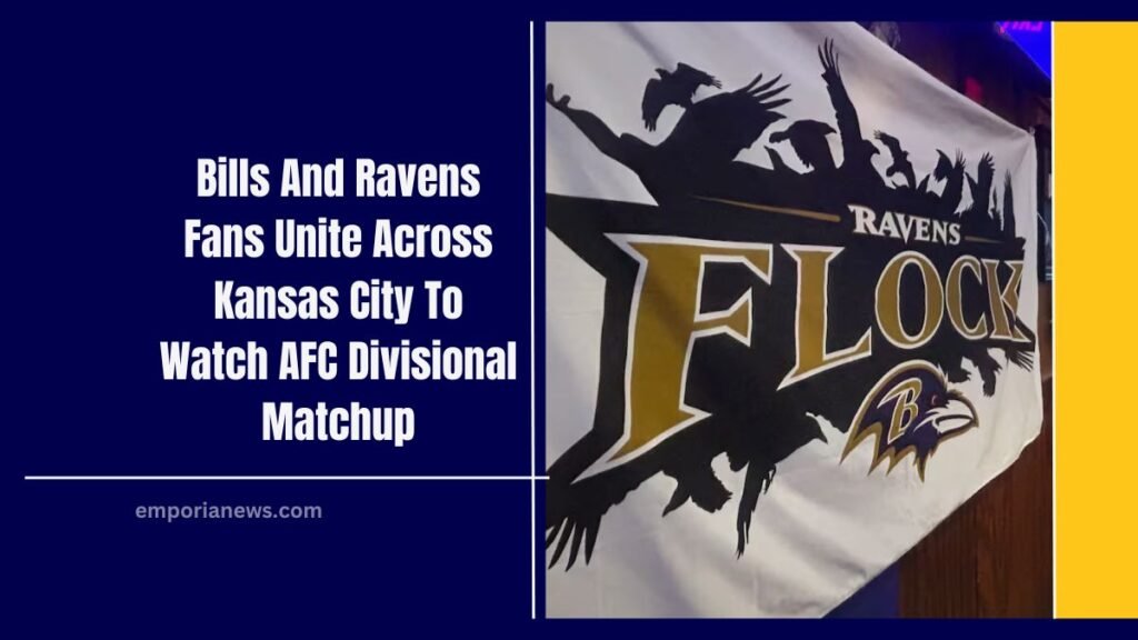 Bills And Ravens Fans Unite Across Kansas City To Watch AFC Divisional Matchup