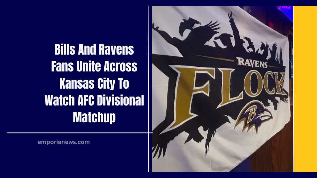 Bills And Ravens Fans Unite Across Kansas City To Watch AFC Divisional Matchup