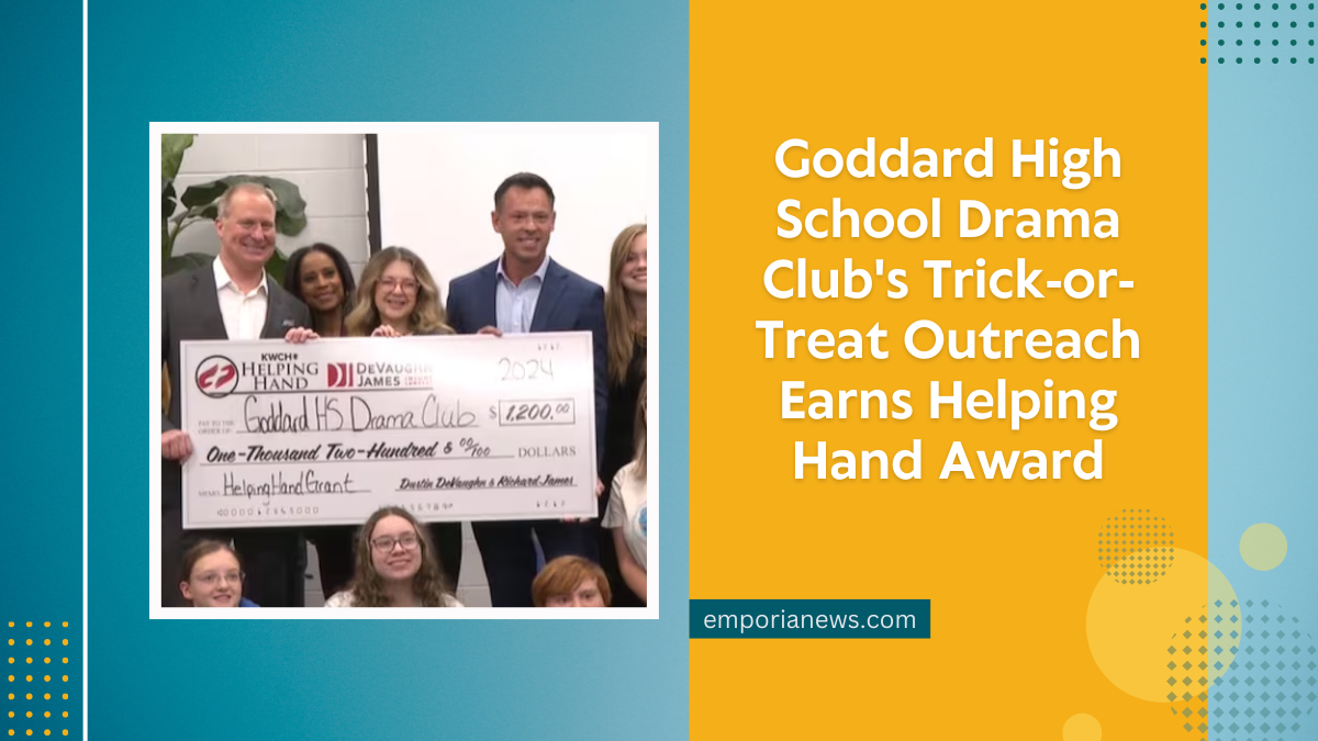 Goddard High School Drama Club's Trick-or-Treat Outreach Earns Helping Hand Award