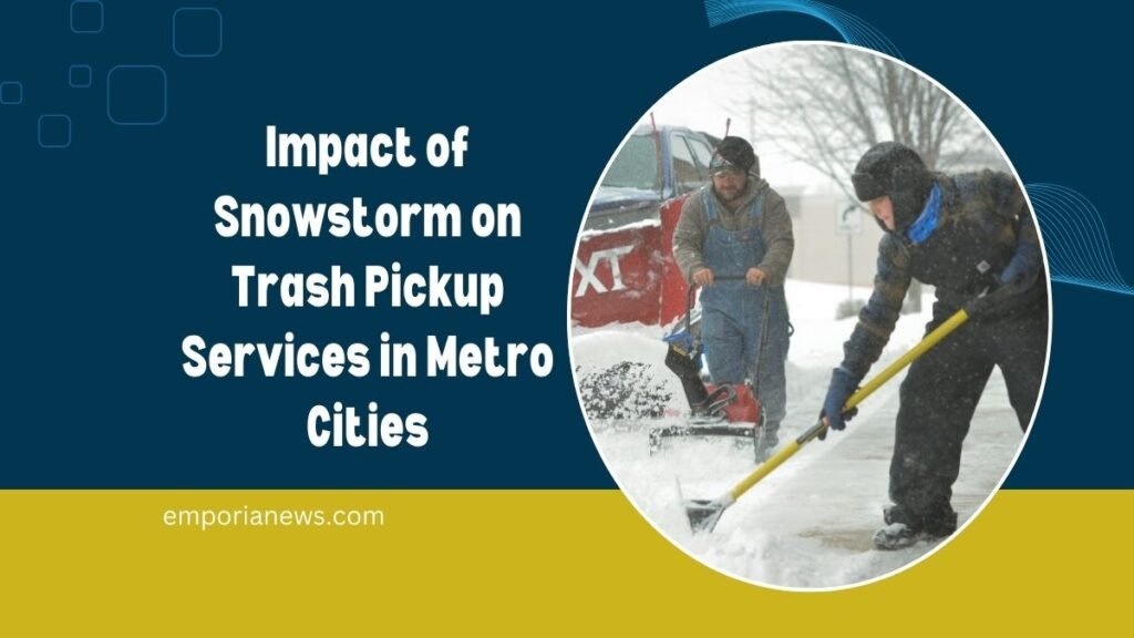 Impact of Snowstorm on Trash Pickup Services in Metro Cities