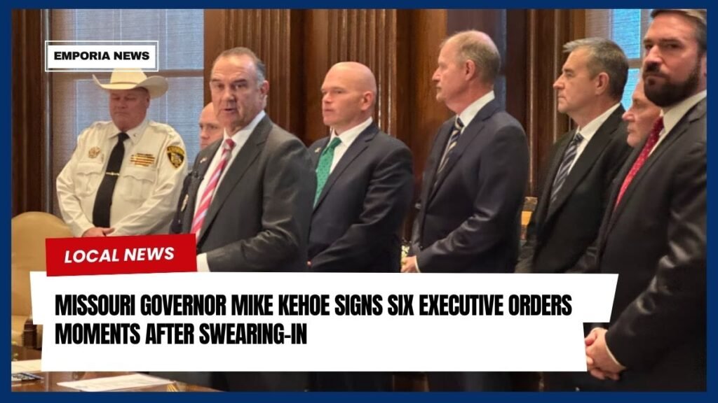 Missouri Governor Mike Kehoe Signs Six Executive Orders Moments After Swearing-In