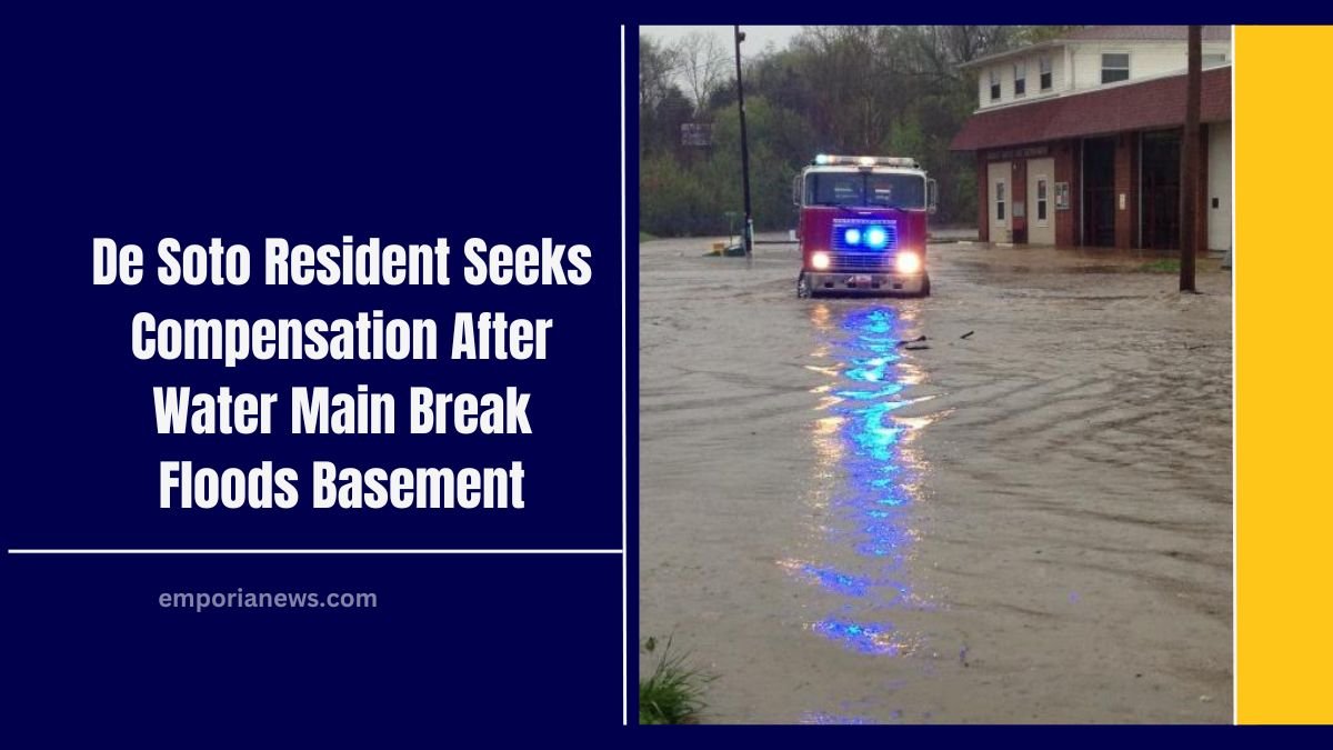 De Soto Resident Seeks Compensation After Water Main Break Floods Basement