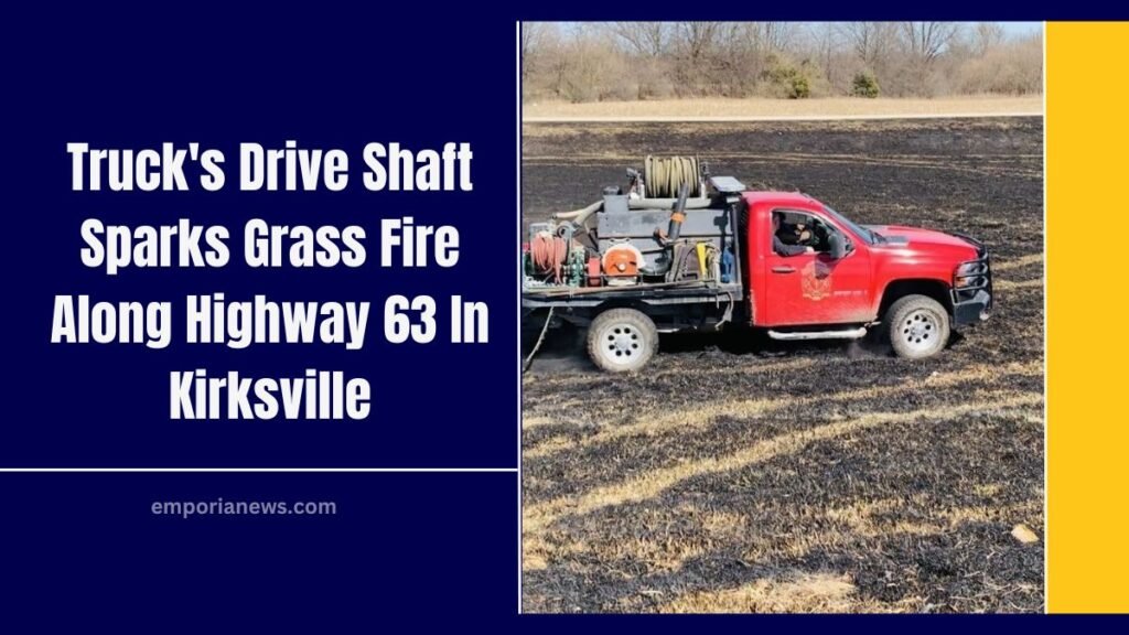 Truck's Drive Shaft Sparks Grass Fire Along Highway 63 In Kirksville
