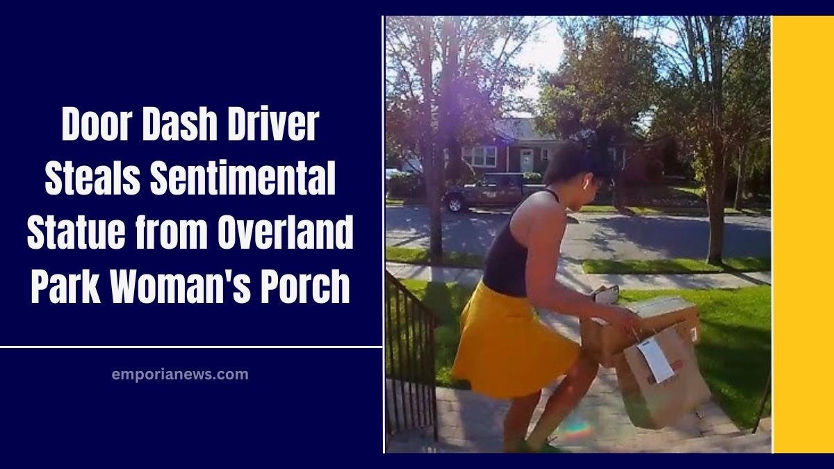 Door Dash Driver Steals Sentimental Statue from Overland Park Woman's Porch