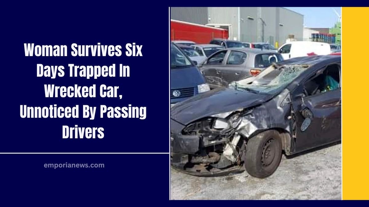 Woman Survives Six Days Trapped In Wrecked Car, Unnoticed By Passing Drivers