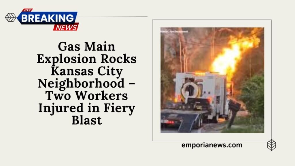 Gas Main Explosion Rocks Kansas City Neighborhood – Two Workers Injured In Fiery Blast
