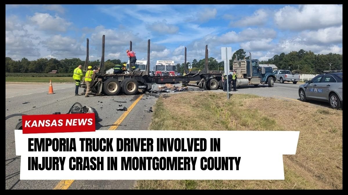 Emporia Truck Driver Involved in Injury Crash in Montgomery County