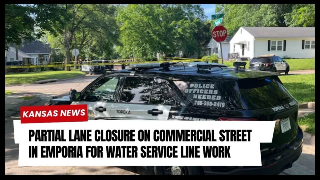 Partial Lane Closure on Commercial Street in Emporia for Water Service Line Work