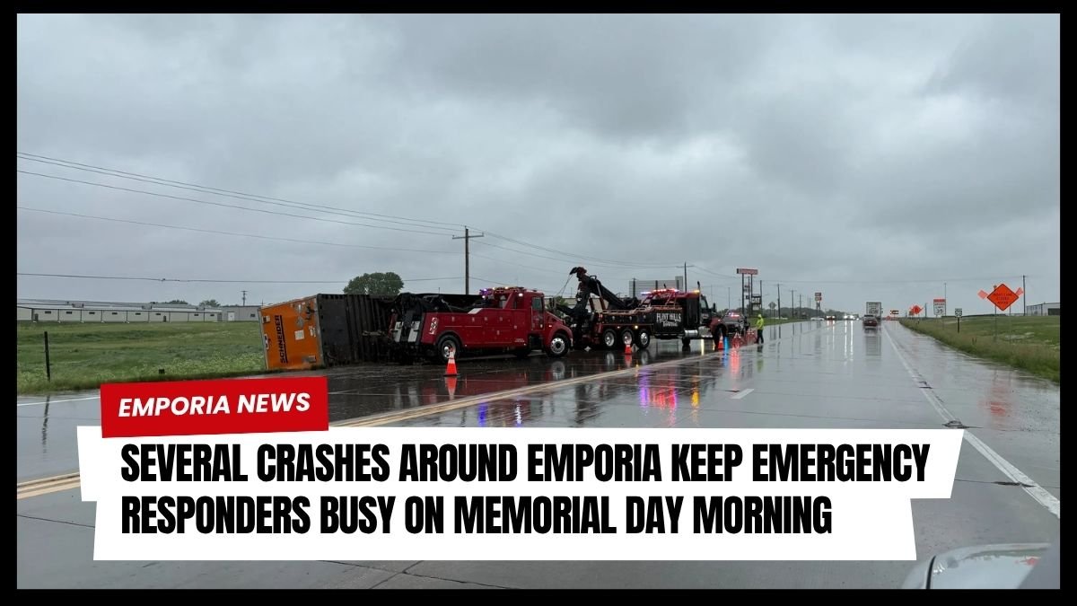 Several Crashes Around Emporia Keep Emergency Responders Busy on Memorial Day Morning