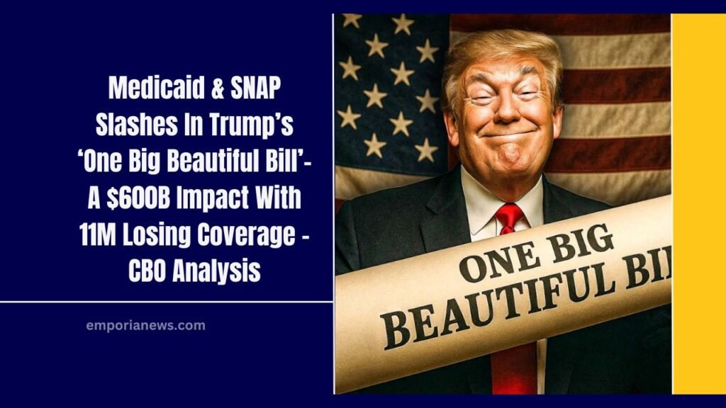 Medicaid & SNAP Slashes In Trump’s ‘One Big Beautiful Bill’- A $600B Impact With 11M Losing Coverage – CBO Analysis