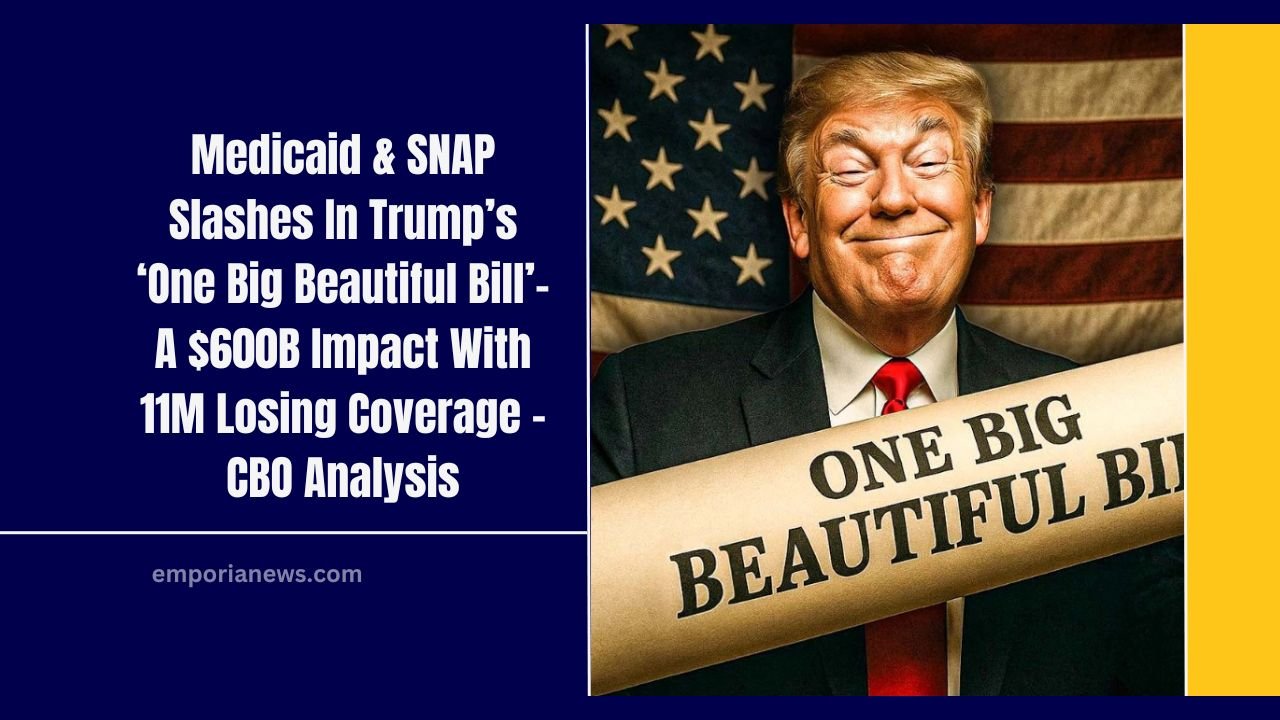 Medicaid & SNAP Slashes In Trump’s ‘One Big Beautiful Bill’- A $600B Impact With 11M Losing Coverage – CBO Analysis