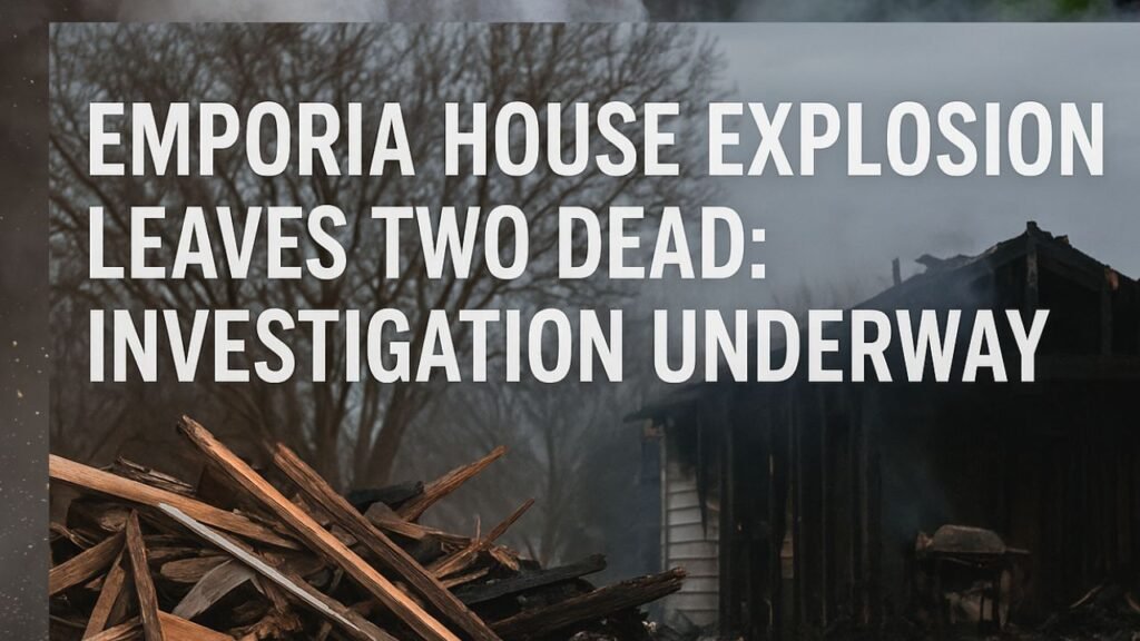 Emporia House Explosion Leaves Two Dead Investigation Underway