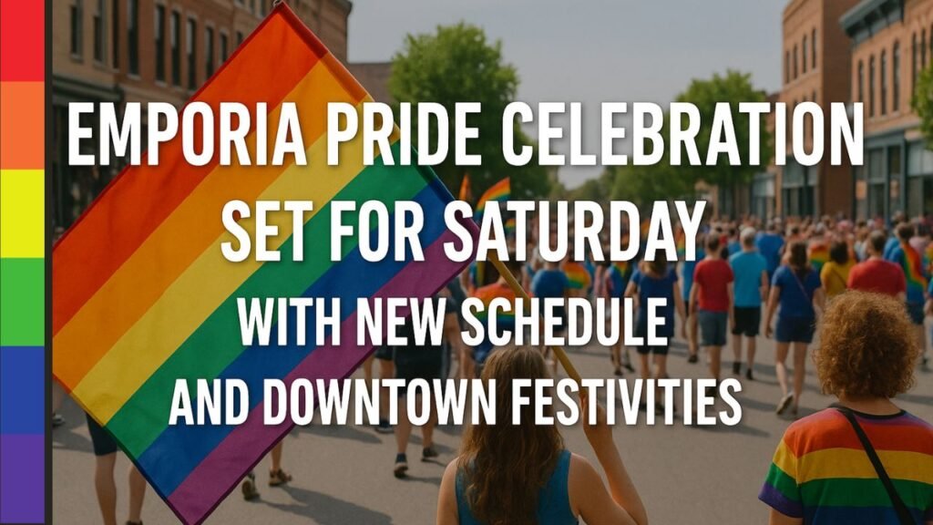 Emporia Pride Celebration Set for Saturday with New Schedule and Downtown Festivities