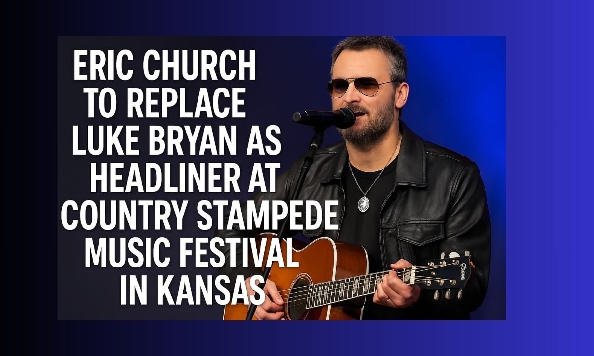 Eric Church to Replace Luke Bryan as Headliner at Country Stampede Music Festival in Kansas
