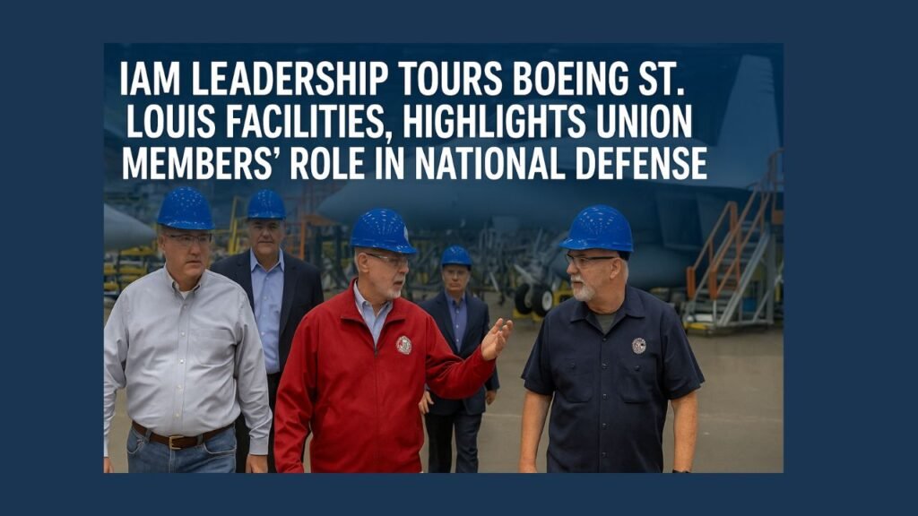 IAM Leadership Tours Boeing St. Louis Facilities, Highlights Union Members’ Role in National Defense