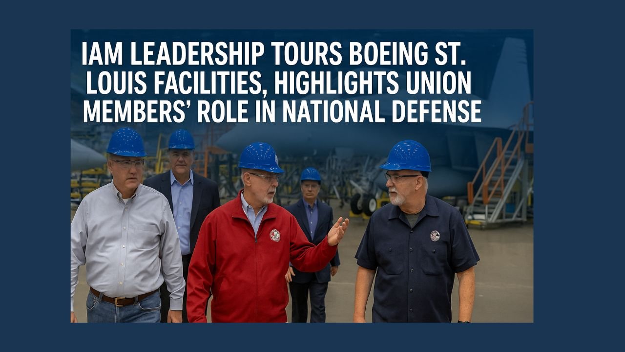 IAM Leadership Tours Boeing St. Louis Facilities, Highlights Union Members’ Role in National Defense