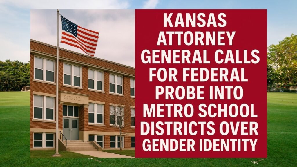 Kansas Attorney General Calls for Federal Probe into Metro School Districts Over Gender Identity Policies