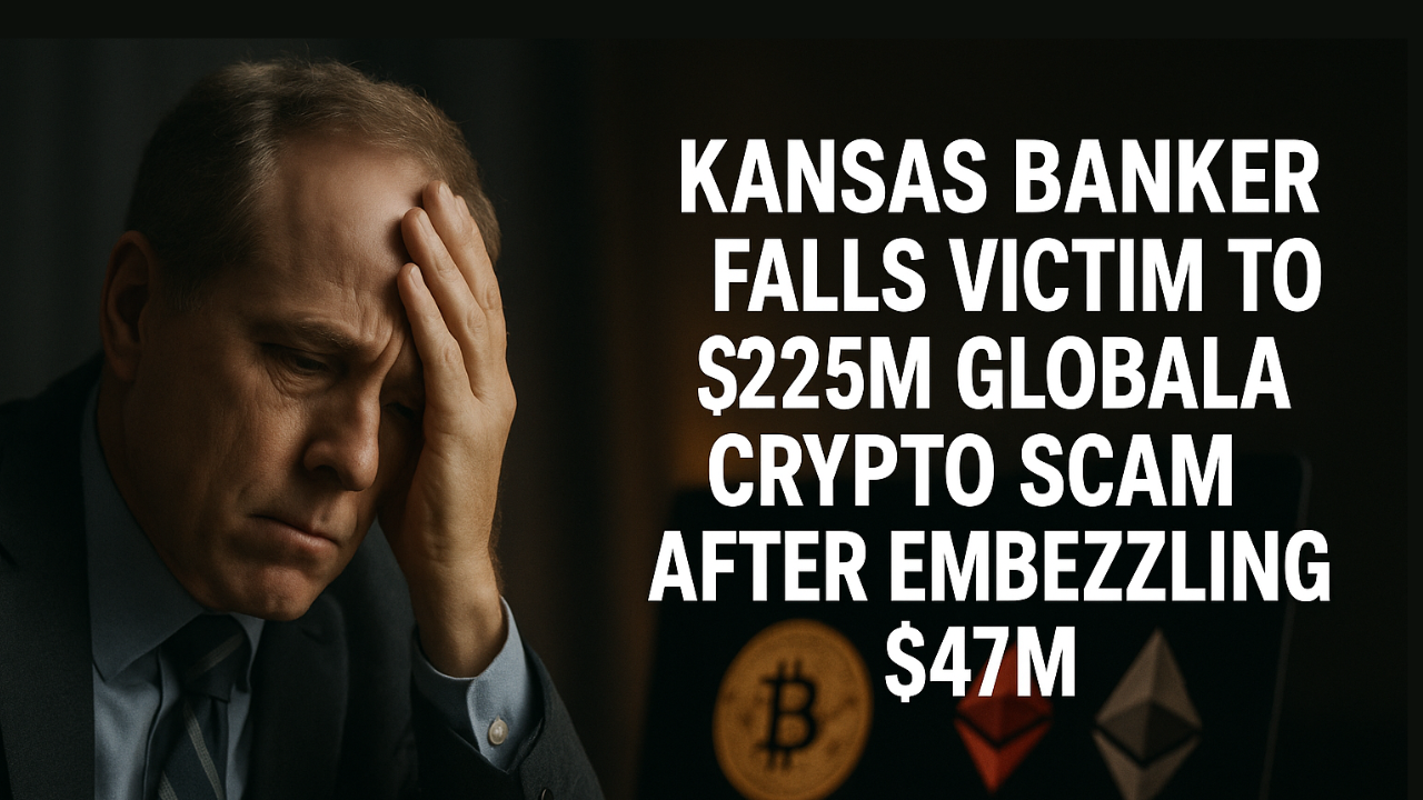 Kansas Banker Falls Victim to $225M Global Crypto Scam After Embezzling $47M