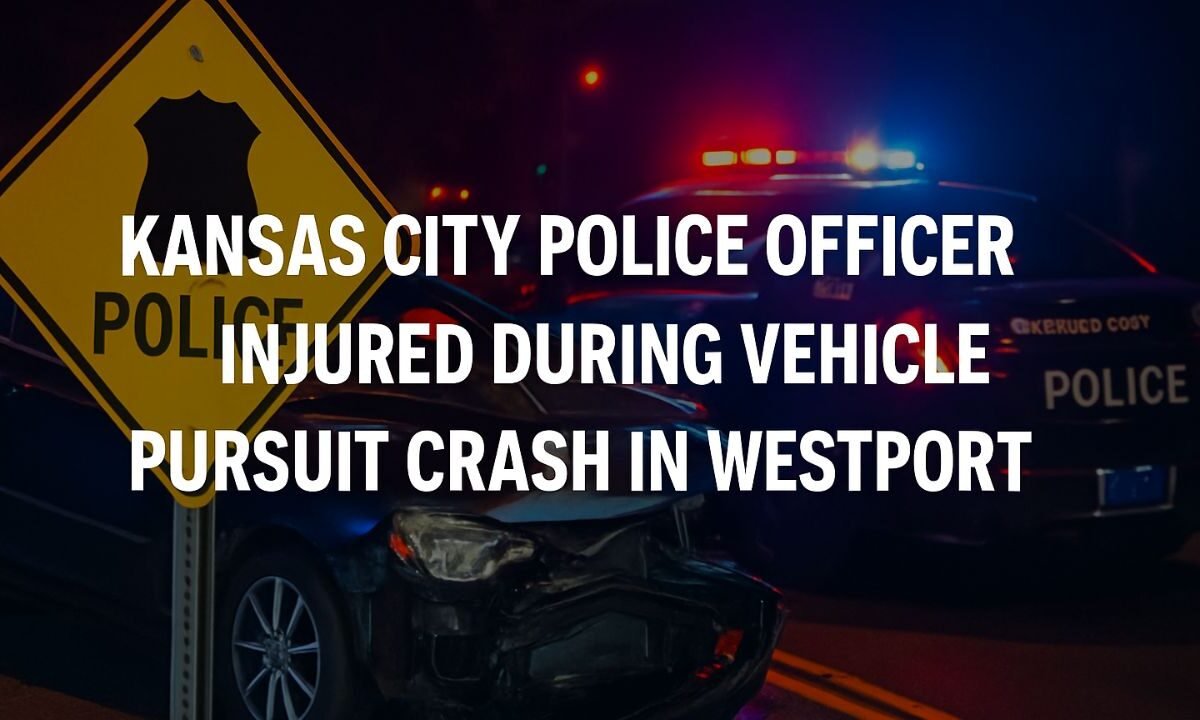 Kansas City Police Officer Injured During Vehicle Pursuit Crash in Westport