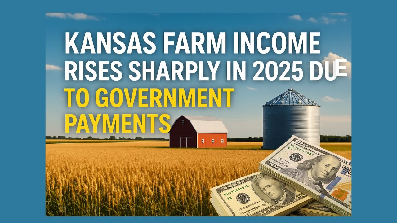 Kansas Farm Income Rises Sharply in 2025 Due to Government Payments