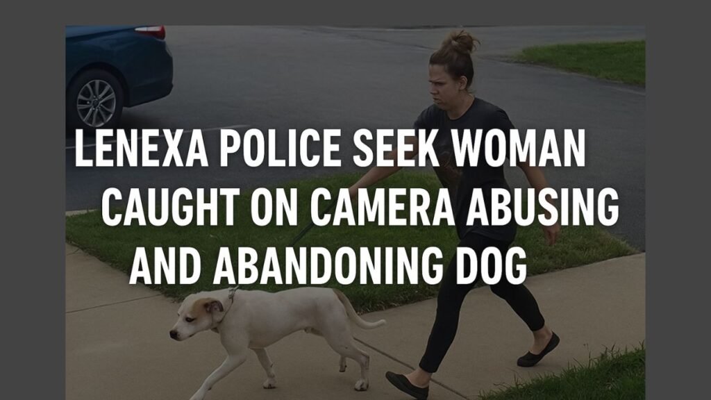 Lenexa Police Seek Woman Caught on Camera Abusing and Abandoning Dog