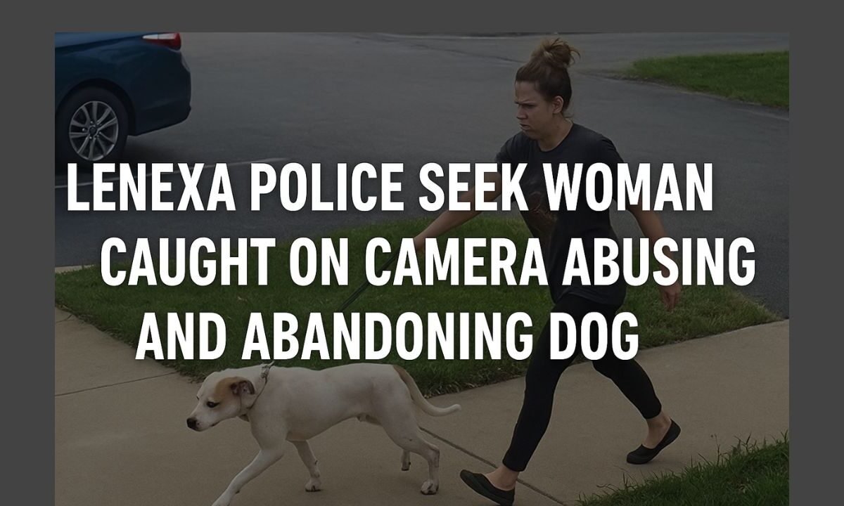 Lenexa Police Seek Woman Caught on Camera Abusing and Abandoning Dog