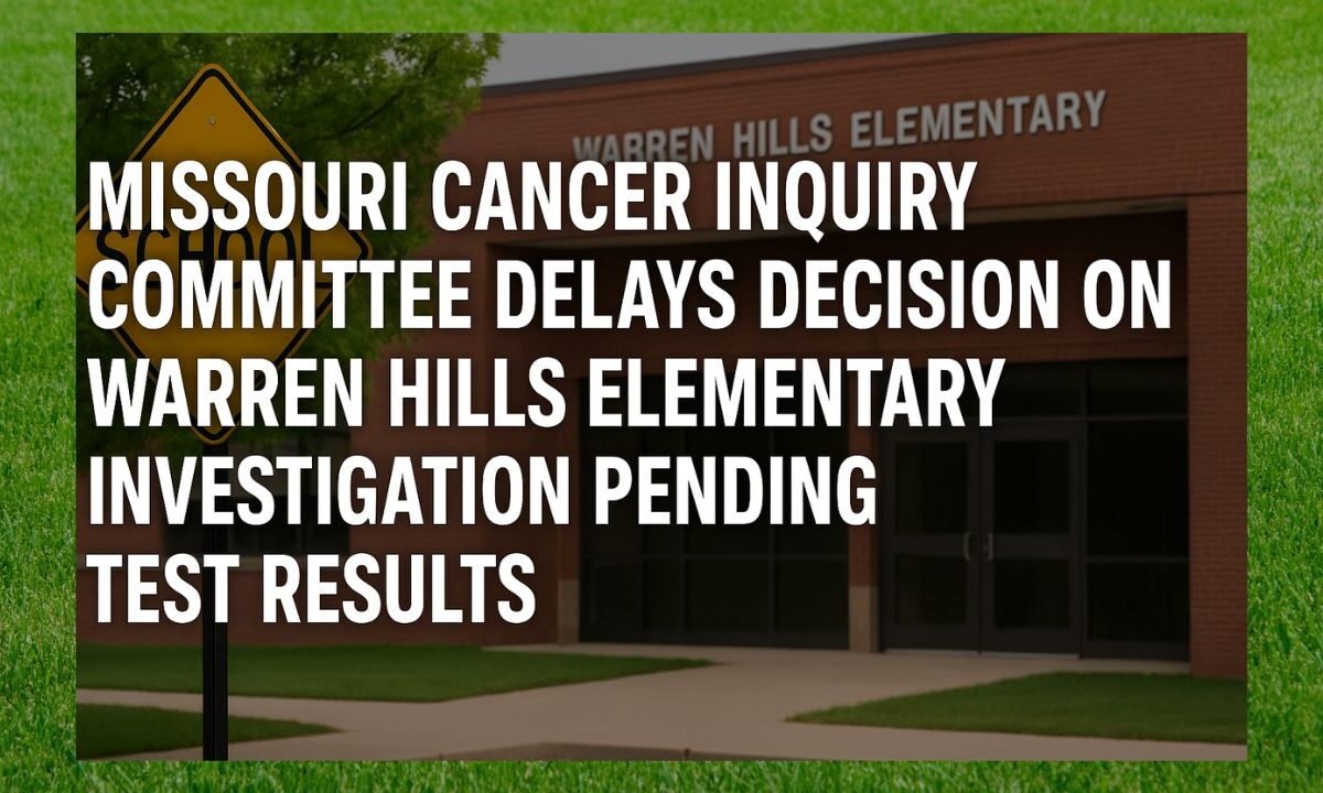 Missouri Cancer Inquiry Committee Delays Decision on Warren Hills Elementary Investigation Pending Test Results