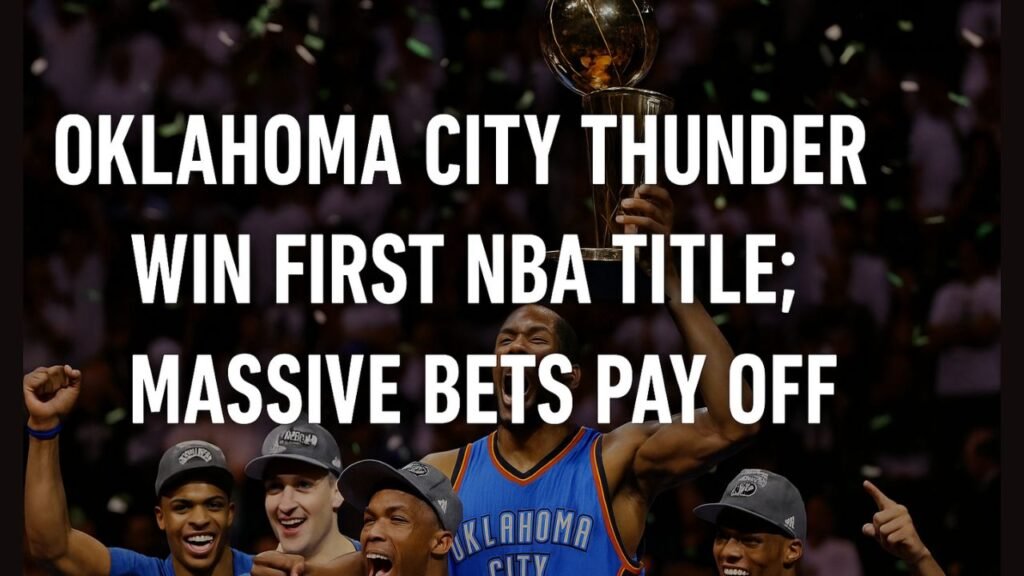 Oklahoma City Thunder Win First NBA Title; Massive Bets Pay Off