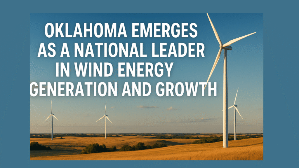 Oklahoma Emerges as a National Leader in Wind Energy Generation and Growth