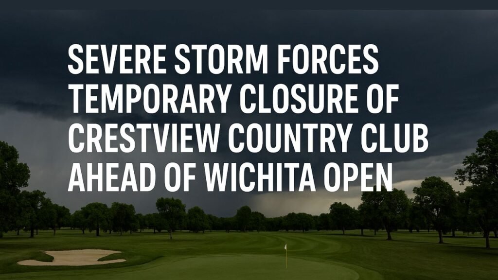 Severe Storm Forces Temporary Closure of Crestview Country Club Ahead of Wichita Open