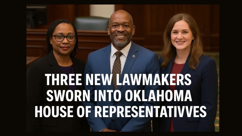 Three New Lawmakers Sworn into Oklahoma House of Representatives