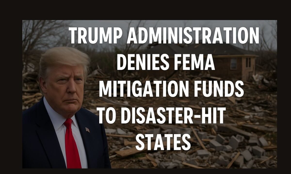 Trump Administration Denies FEMA Mitigation Funds to Disaster-Hit States