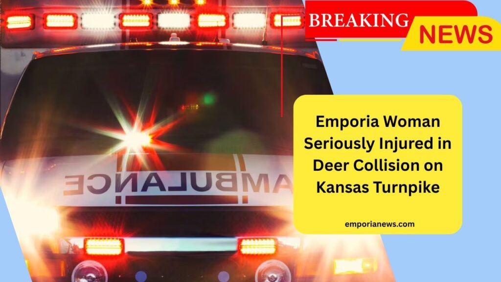 Emporia Woman Seriously Injured in Deer Collision on Kansas Turnpike