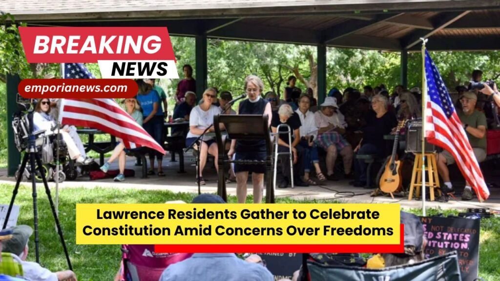 Lawrence Residents Gather to Celebrate Constitution Amid Concerns Over Freedoms