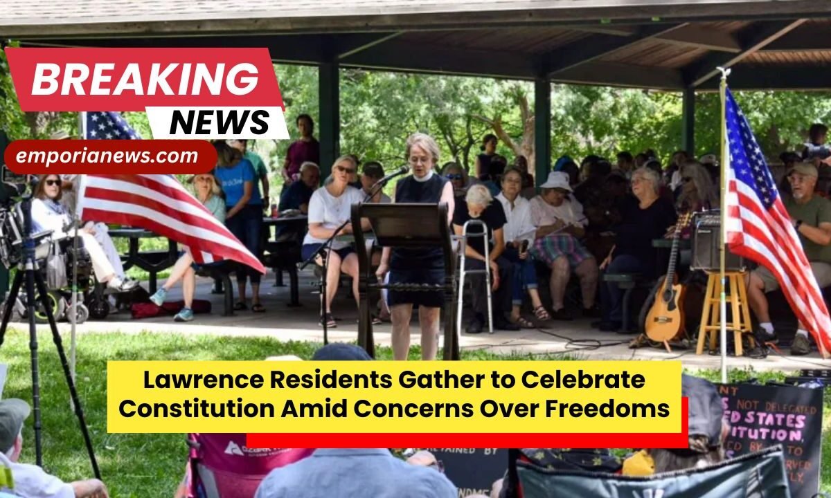 Lawrence Residents Gather to Celebrate Constitution Amid Concerns Over Freedoms