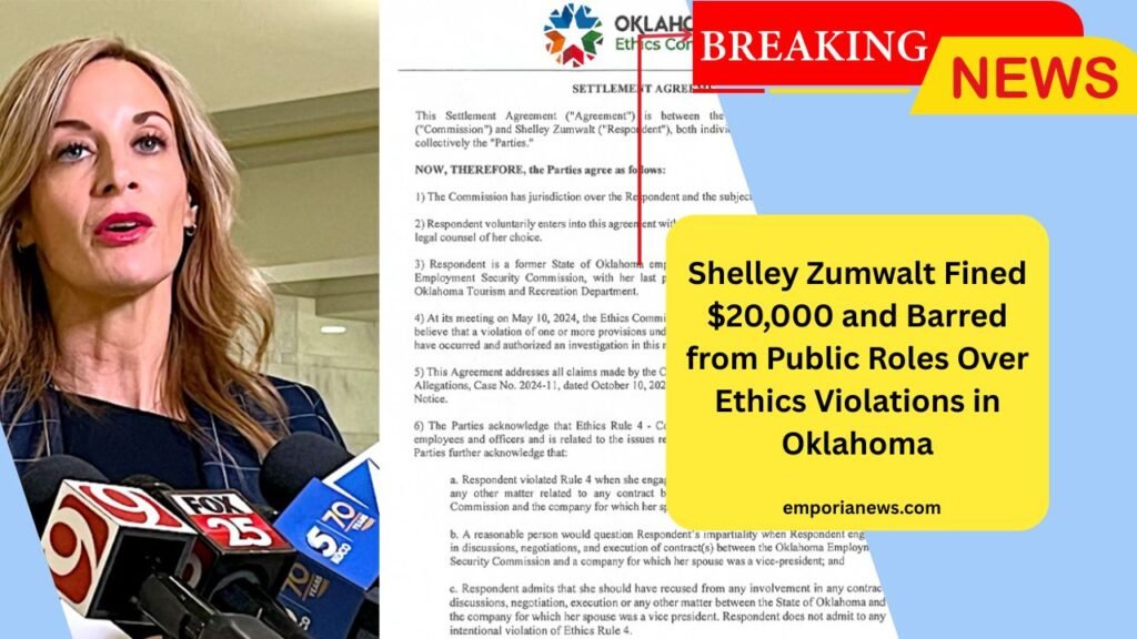 Shelley Zumwalt Fined $20,000 and Barred from Public Roles Over Ethics Violations in Oklahoma