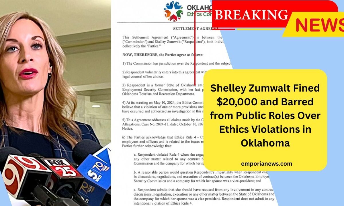 Shelley Zumwalt Fined $20,000 and Barred from Public Roles Over Ethics Violations in Oklahoma