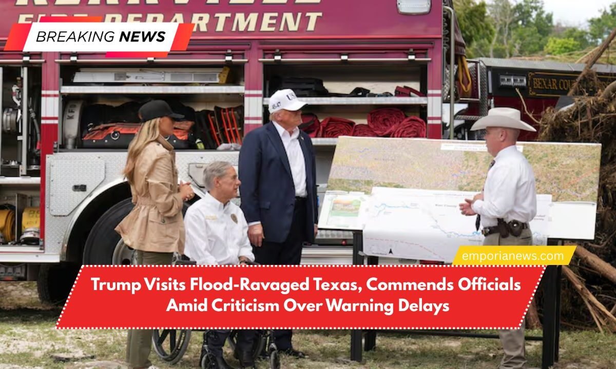 Trump Visits Flood-Ravaged Texas, Commends Officials Amid Criticism Over Warning Delays