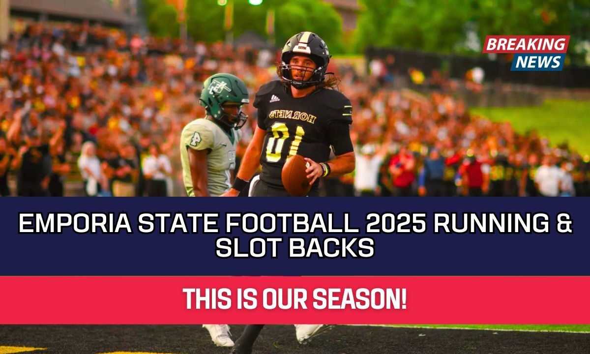 Emporia State Football 2025 Running & Slot Backs