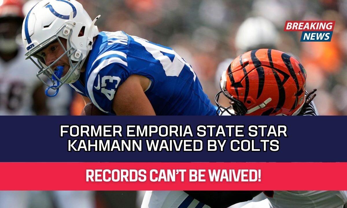 Former Emporia State Star Kahmann Waived By Colts