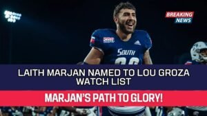 Laith Marjan Named to Lou Groza Watch List