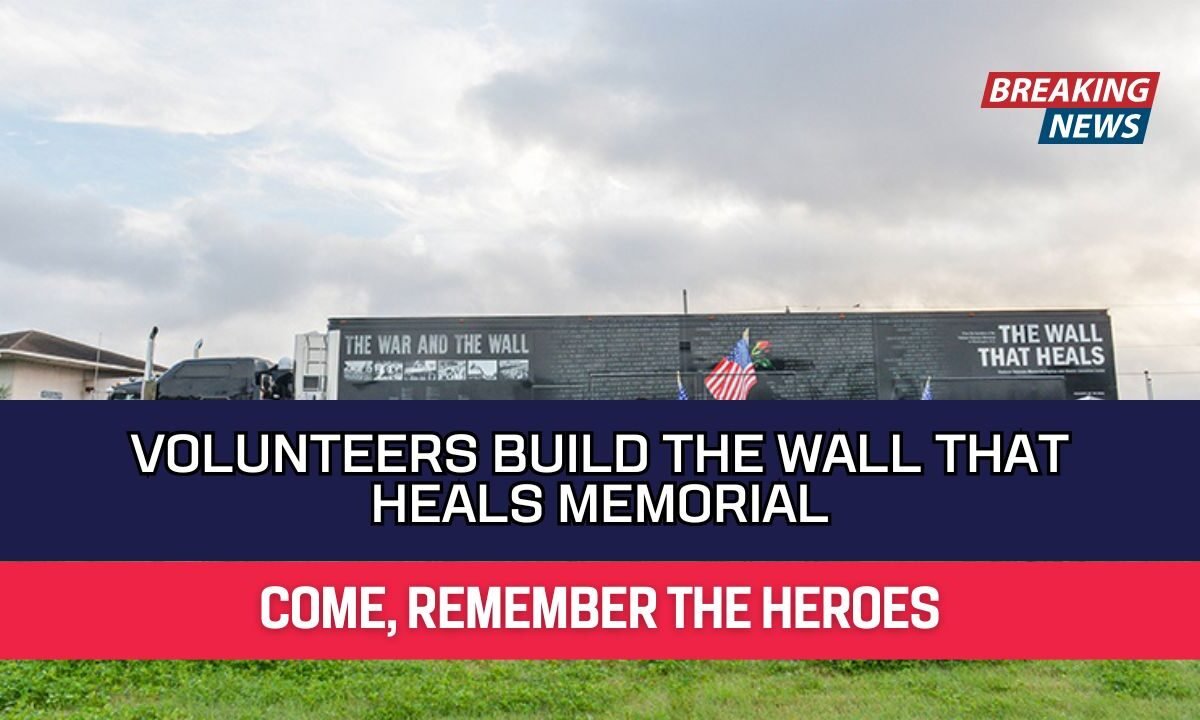 Volunteers Build The Wall That Heals Memorial
