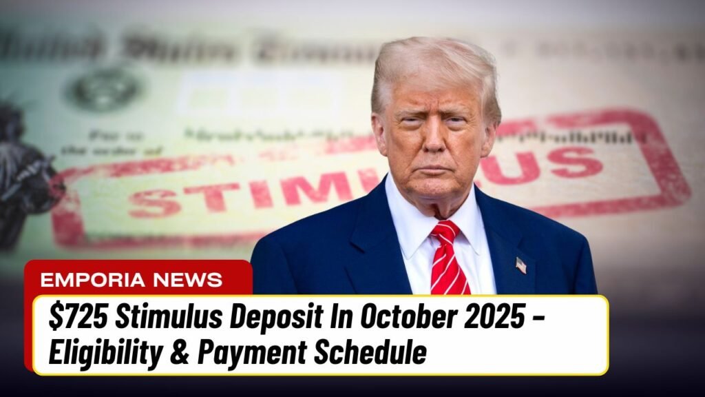 $725 Stimulus Deposit In October 2025 – Eligibility & Payment Schedule