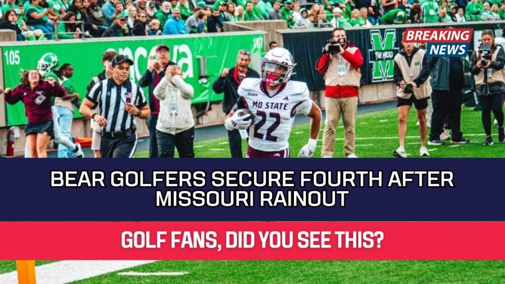 Bear Golfers Secure Fourth After Missouri Rainout