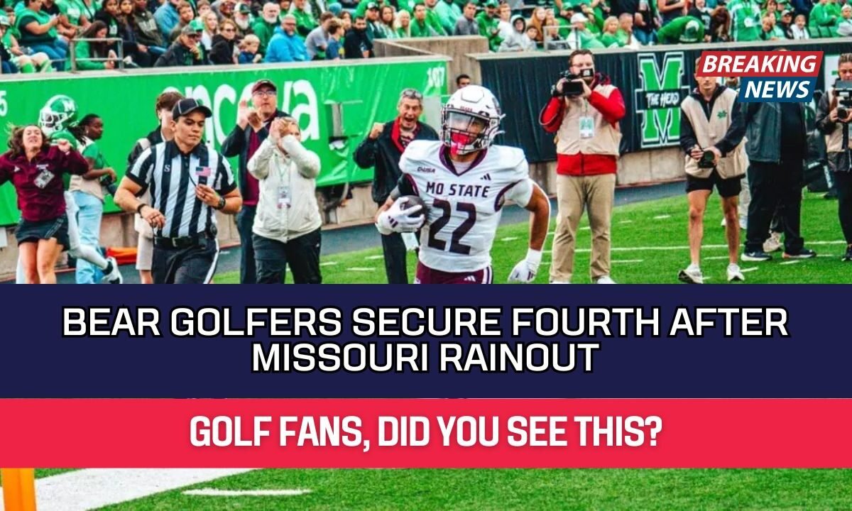 Bear Golfers Secure Fourth After Missouri Rainout