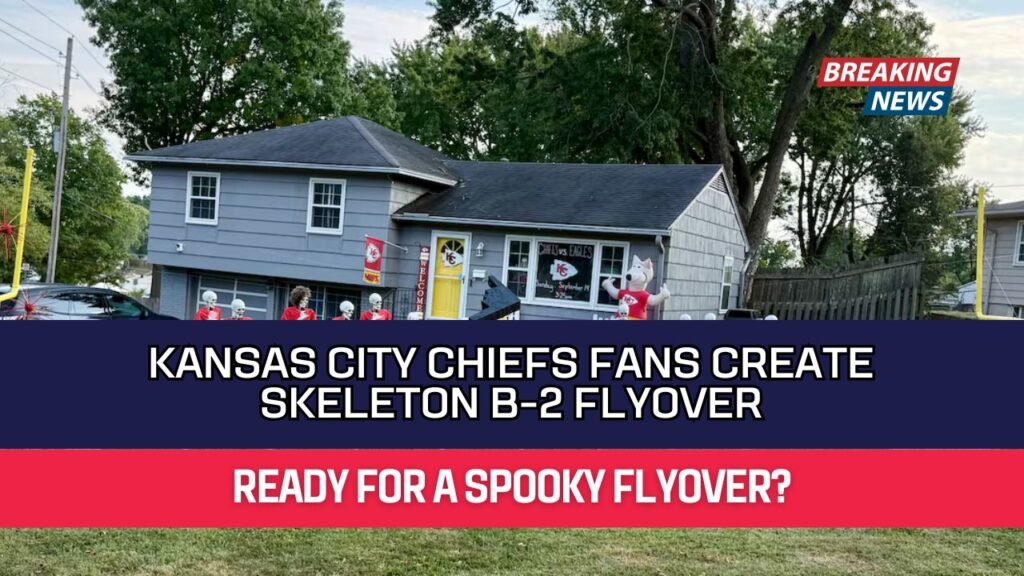 Kansas City Chiefs Fans Create Skeleton B-2 Flyover