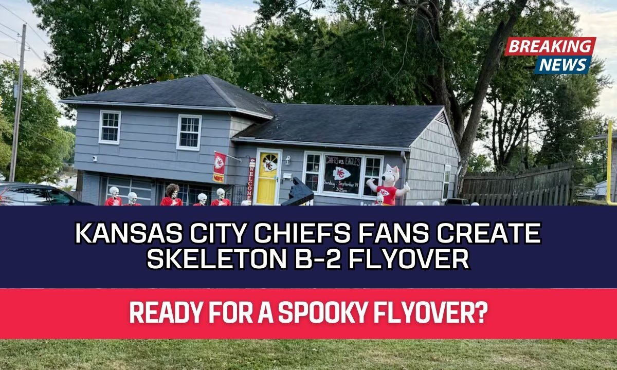 Kansas City Chiefs Fans Create Skeleton B-2 Flyover