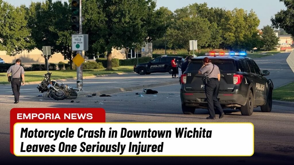 Motorcycle Crash in Downtown Wichita Leaves One Seriously Injured