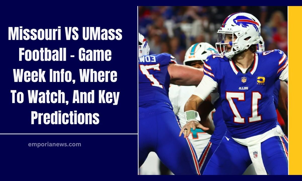Missouri VS UMass Football - Game Week Info, Where To Watch, And Key Predictions